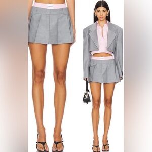Alexander Wang Gray Pre-Styled Boxer Skort